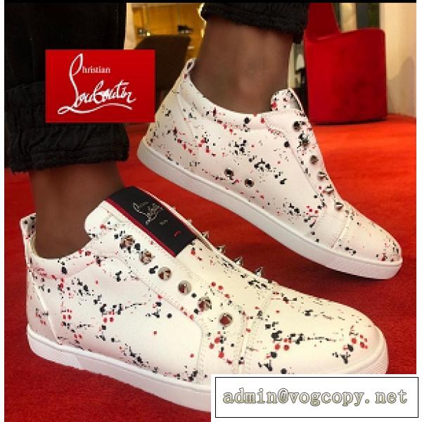 21AW 新作 ルイヴィトンコピースニーカーChristian LouboutinメンズF.a.v Fique A Vontade カジュアルシューズホワイト