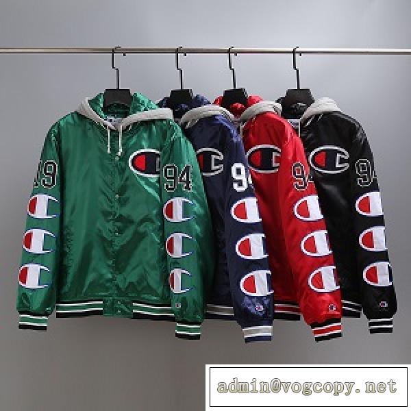 ☆人気商品☆SUPREME 18FW CHAMPION SATIN JACKET シュプリームコピージャケット防寒性抜群
