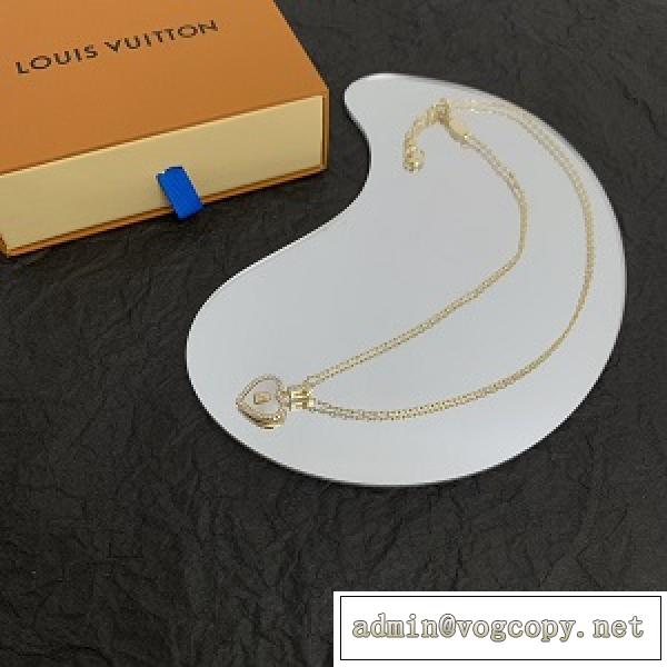 ハートネックレス♡LOUIS VUITTON Monogramシリーズ☆ルイヴィトン偽物エレガントなアクセサリー