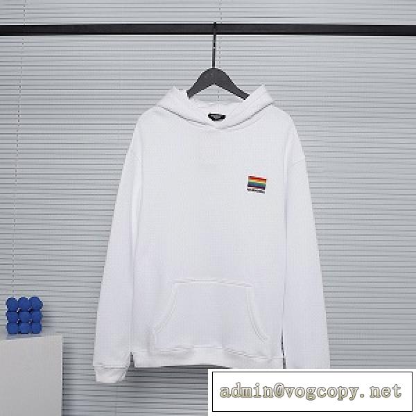 100％品質保証★BALENCIAGAパーカー激安人気バレンシアガコピー上質なアイテムホワイト