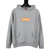 グレー色☆人気☆Supreme Fw17 Box Logo Hooded Swe...