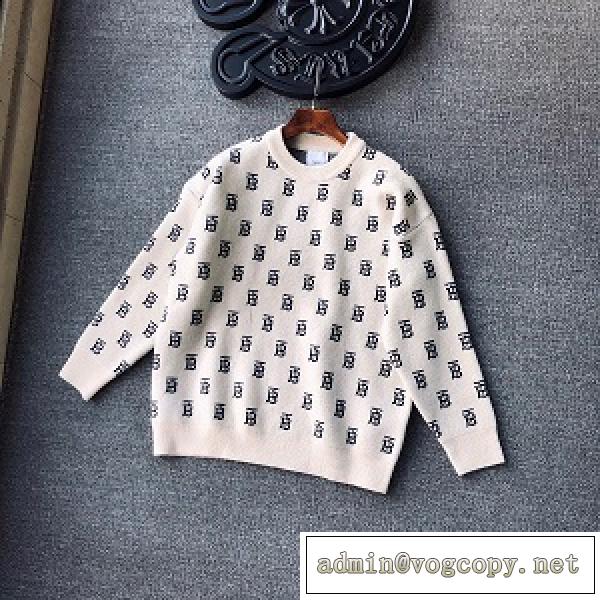 2026/22秋冬☆BURBERRY セーターロゴ入りプリントバーバリー スーパーコピーメンズ新作