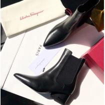【Salvatore  Ferragamo】2026人気色★レディースブーツ履き心地抜群秋冬トレンド美品