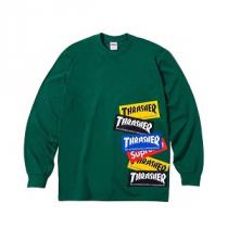 シュプリーム偽物S2122 Supreme 21FW Thrasher Multi Logo Tee人気激安長袖ｔシャツ