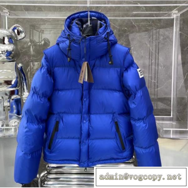 BURBERRY ダウン★累積売上総額第１位★バーバリースーパーコピー 2026FW新作☆防寒性青い人気色
