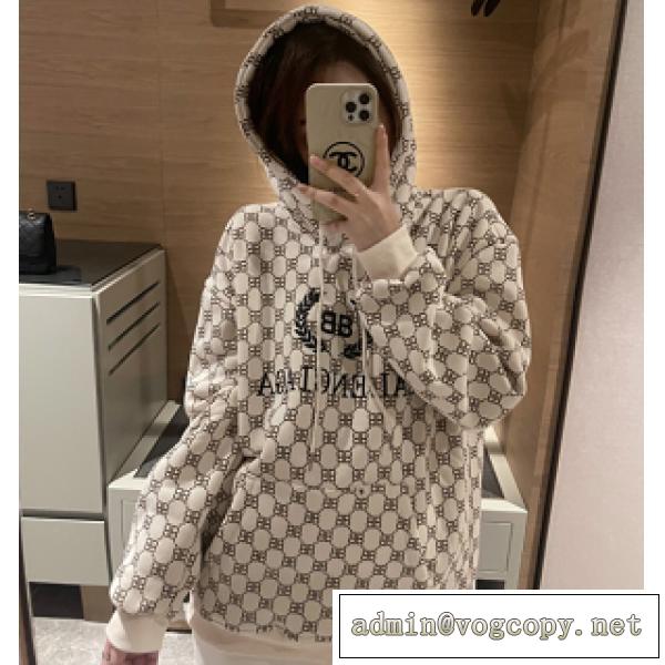 Balenciaga 21ssパーカーバレンシアガコピー秋冬トレンドファッション新作男女兼用