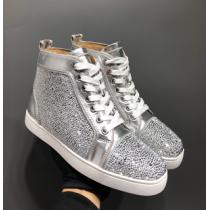 数量限定★ルブタンスニーカー偽物人気ブランド Christian Louboutin靴シルバー色激安販売