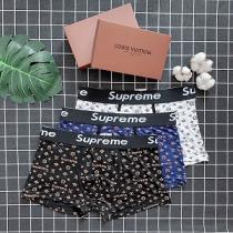 大人気♪お買い得LV✖️Supremeコラボ下着エレガントメンズファッション3枚セットパンツ