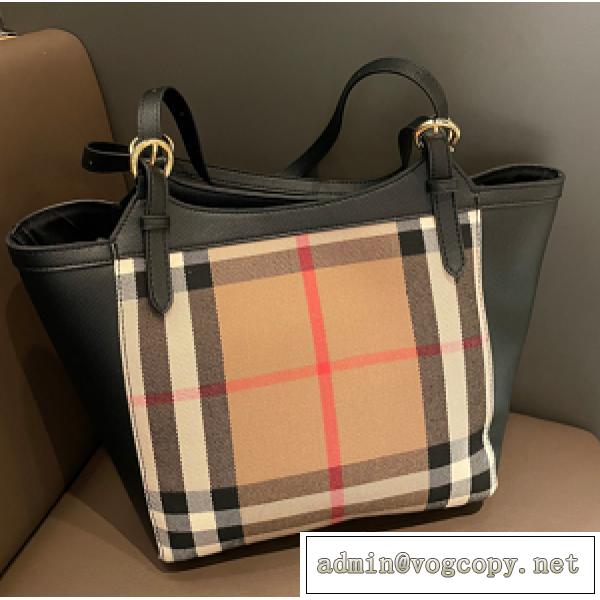 人気色☆BURBERRY トートバッグオシャレ2026新品バーバリーコピー☆チェック柄定番アイテム芸能人愛用