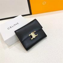 おしゃれ度抜群★CELINE三つ折り財布激安セリーヌコピー好評品ハイブランド使い勝手ブラック