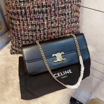 長く愛用☆CELINEチェーンバッグセリーヌコピー大人気☆2026トレンド新品使いやすい通勤バッグ黒色