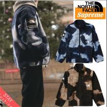 トレンド!ノースフェイスコピーSupreme×The North Face Denim Print Fleeceコラボジャケット人気
