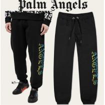 【2026注目】Palm Angelsコピースウェットパンツ人気パーム エンジェルスおしゃれコーディネート黒色