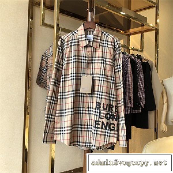 【2026年春夏】BURBERRY シャツメンズ高級ブランドバーバリーコピー快適なチェック定番アイテム