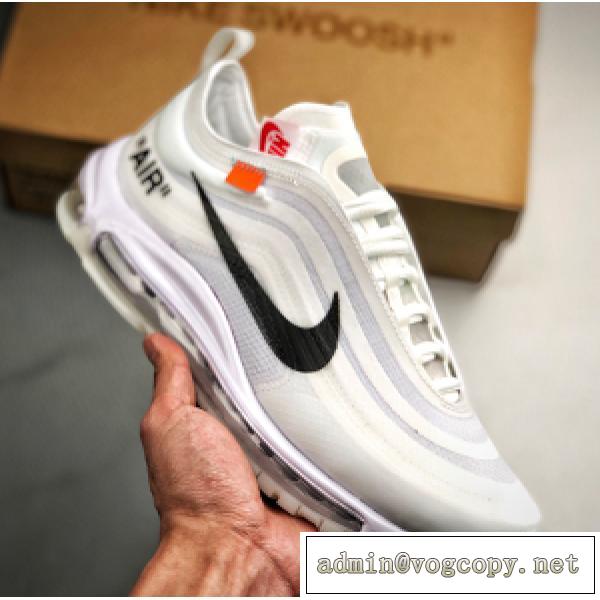 Air Max 97 x OFF-WHITE スニーカー人気☆2026お得上質オシャレ高級ブランドオフホワイトスーパーコピー