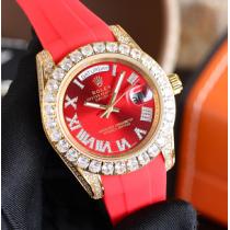 2026年新作☆ROLEXメンズ時計人気ハイブランド機械式ロレックス コピー激安通販♡赤色オシャレ逸品40ｍｍ