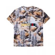 2026流行り☆The North Face x Gucc1コラボｔシャツ人気おしゃれコーディネート入手困難アイテム