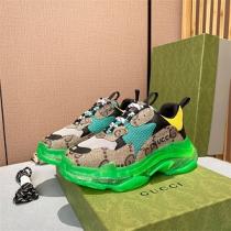 BALENCIAGAコラボスニーカースーパーコピー激安バレンシアガ2026春夏☆The Hacker Project人気商品グリーン色