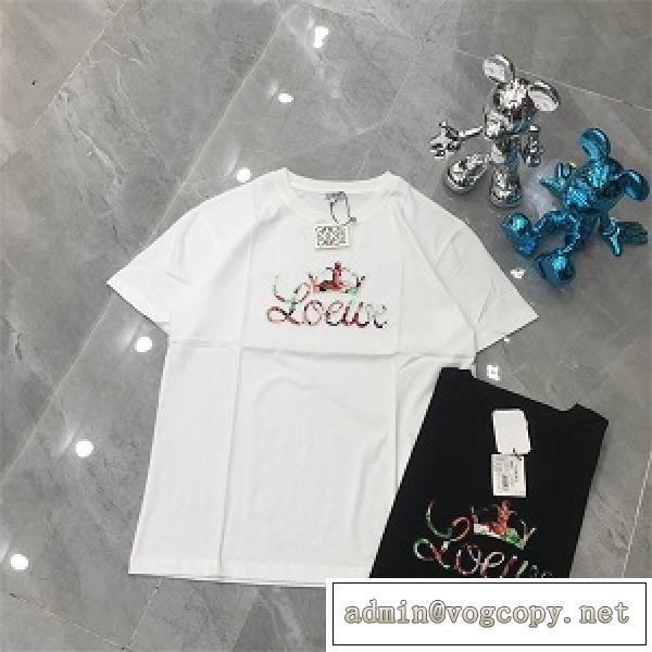 2026SS人気上昇中Loewe アナグラム コットン Tシャツロエベコピー激安シンプルなトップス