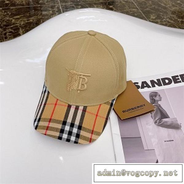 2026春夏流行り☆BURBERRY帽子バーバリスーパーコピー大人気定番チェック柄エレガント新品