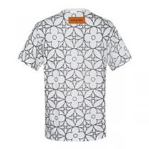 触り心地ちいいルイヴィトンメンズ服プリントＴシャツLOUIS VUITTONクルーネックTシャツ半袖