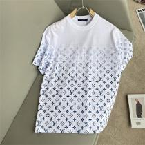 大人気2026☆ルイヴィトンtシャツコピーLOUIS VUITTONモノグラムロゴプリント上質なファッション高評価