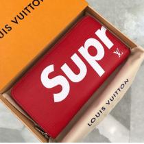 定番☆☆Supreme✖️ LOUIS VUITTON長財布激安シュプリームスーパーコピー最高級ブランド赤色