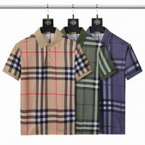爆発的ヒット☆BURBERRYポロシャツメンズバーバリースーパーコピー2026流行りチェック柄