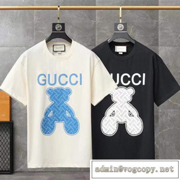 存在感のある 2026春夏新作 2色可選 乾きやすい ブランド半袖Tシャツ スーパーコピー GUCC1 可愛い