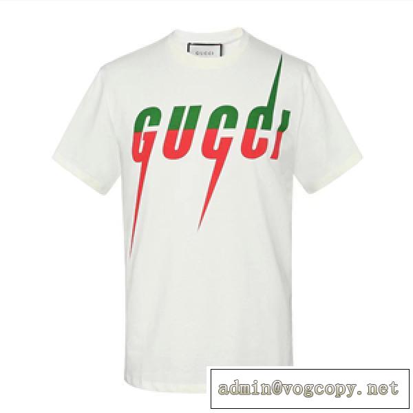 大人気ブランド Tシャツ/ティーシャツ偽物 シンプルながら切れ味のいい GUCC1 夏らしい品格が漂う