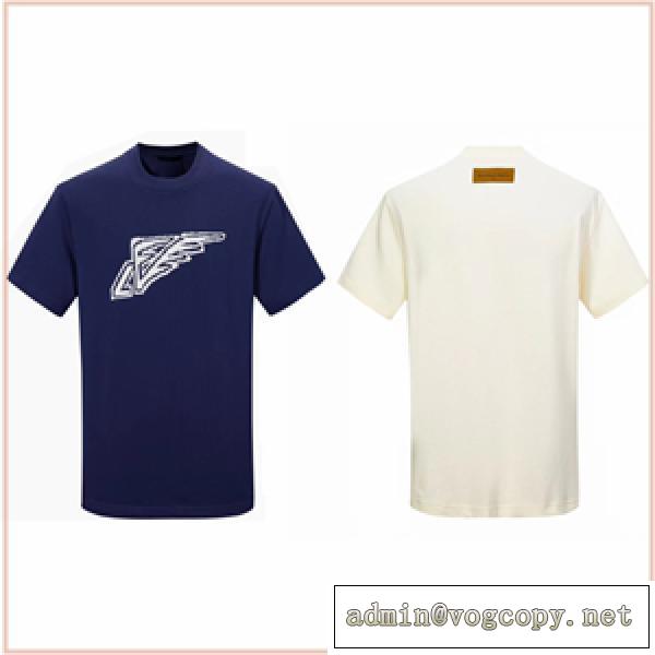 クールビズ 2026春夏新入荷 半袖Tシャツ ルイ ヴィトン LOUIS VUITTONコピー ティーシャツ 男女兼用