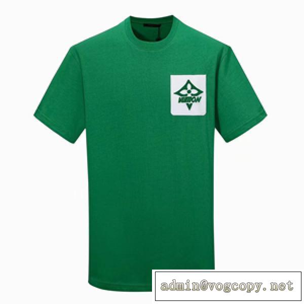 シンプルなルイヴィトン 通販半袖Ｔシャツ偽物 LOUIS VUITTONプリント クルーネックインナー 3色可選