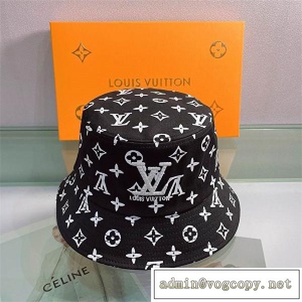 上品♡ルイヴィトンモノグラムバケットハットコピー♡LOUIS VUITTON人気色2026流行り高級ブランド帽子