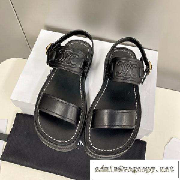 快適さ❤️CELINE バルキー アウトドア サンダル セリーヌコピー履き心地2026春夏トレンド新品