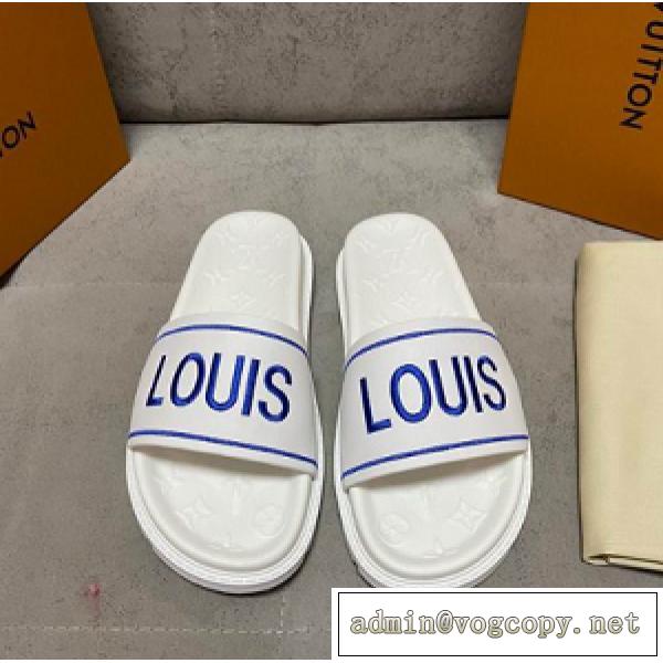 人気NO.1♡ルイヴィトンサンダル コピー高評価エレガント白色シンプル新作LOUIS VUITTON激安販売