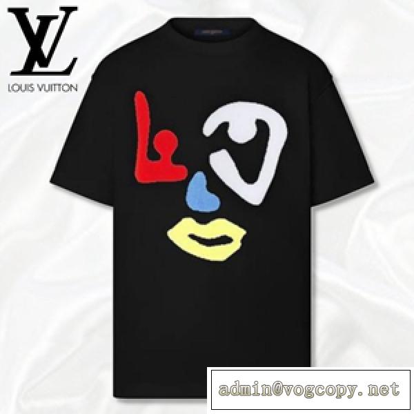お買い得22-23AW最高品質ルイヴィトン 半袖ｔシャツ偽物 LOUIS VUITTON ショートスリーブクルーネック