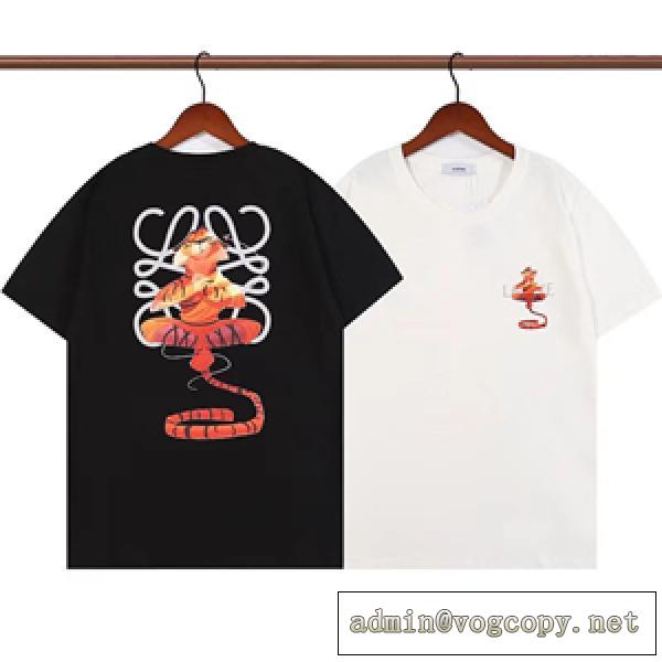 2026春夏人気の高品質 LOEWE ロエベ半袖Tシャツ 激安偽物 ユニセックス 遊び心溢れるデザイン 新作登場!