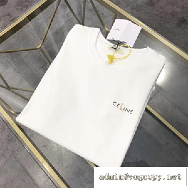 2026年リニューアルバージョン入荷 CELINEロゴ セリーヌ半袖Tシャツコピー ユニセックス 幅広い着こなし