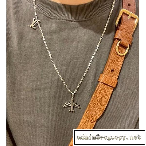 男女OK★Louis Vuitton LV Plane ネックレスコピールイヴィトンアクセサリー人気使いやすいコーディネート