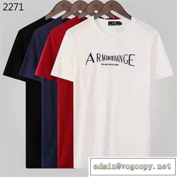 ARMANI新作 tシャツ アルマーニ 偽物スタイリッシュ2026流行り上質なアイテムリラックス感ウェア