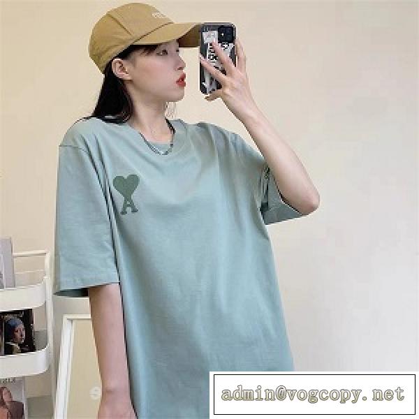 春夏2026❤️AMI PARISコピーｔシャツ男女兼用オシャレ快適さシンプルなデザイン半袖高評価トップス