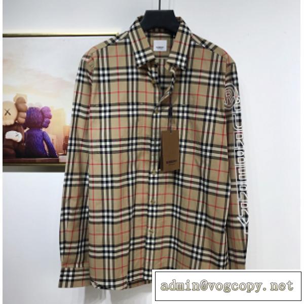 ❤️新作❤️BURBERRYコピーシャツバーバリーメンズ長袖カジュアルな定番チェック柄デザイン2026人気色