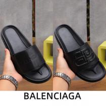 良質な漆黒のBALENCIAGA バレンシアガ サンダル偽物 メンズ 3Dロゴ リラックスした雰囲気 数量限定!