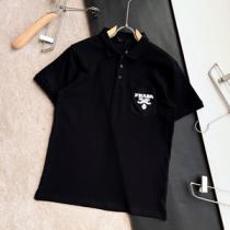 只今セール中 PRADA プラダコピー ポロシャツ 2色可選 ゆったりきれいめス...