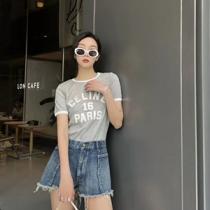 22Summer CELINE16 コットンジャージーTシャツ セリーヌ半袖コピー レディース フィットラウンドネック