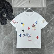 快適さ半袖♡クロムハーツコピーtシャツメンズ服CHROME HEARTSユニセックスエレガント逸品