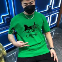 限定のプレミアムアイテム CELINE セリーヌ半袖Tシャツ偽物 ストレスフリーな着心地 男女兼用 4色可選
