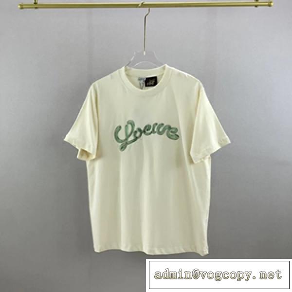LOEWE ロエベスーパーコピー 半袖Tシャツ ユニセックス 刺繡 2色可選 オトナの余裕 スタイルアップ効果