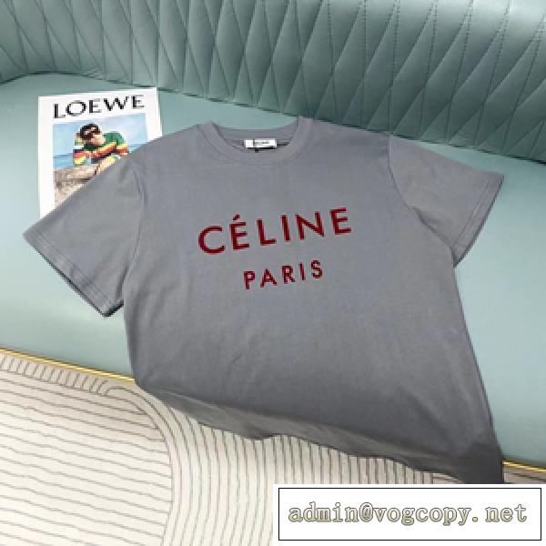 今最もHOTなCELINE セリーヌ半袖Tシャツコピー 高品質 ユニセックス oversize 今季の流行おすすめ新作