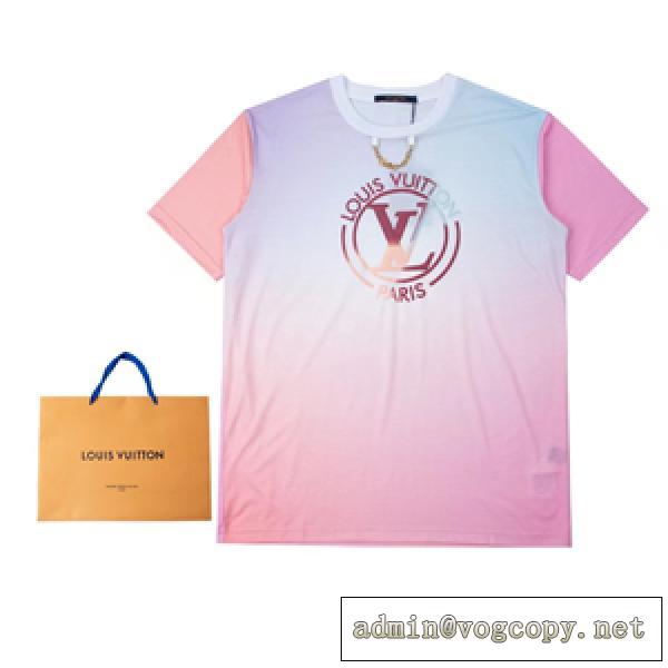 目が離せない新品 LOUIS VUITTON コピー ルイヴィトン 半袖Tシャツ アクチィブなスタイル チェーン付き
